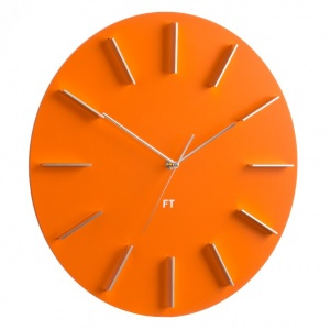 Wall Clock Future Time FT2010OR Round orange 40cm