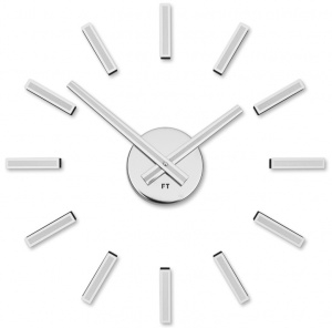 Designerski zegar samoprzylepny Future Time FT9400WH Modular white 40cm